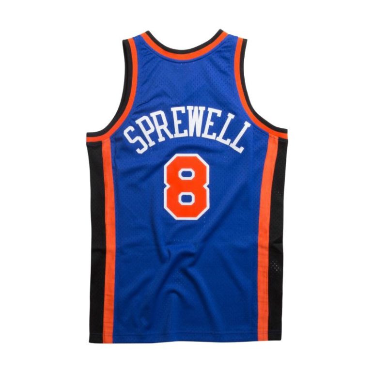 Maglia Da Basket New York Knicks Latrell Sprewell #8 Mitchell & Ness - Swingman Ufficiale NBA