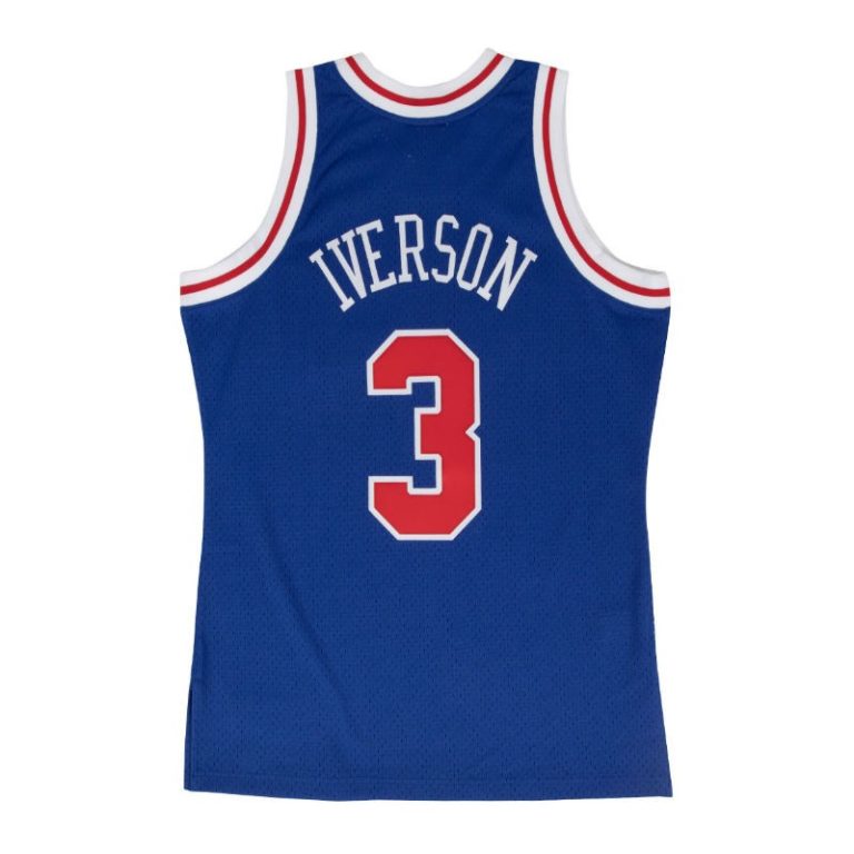 Maillot Philadelphia 76ers Allen Iverson Mitchell & Ness - Taille 54, édition Rookie 96-97
