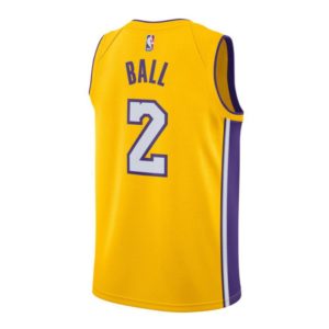 Los Angeles Lakers Nike NBA Connected Icon Edition Swingman Jersey Lonzo Ball Adult