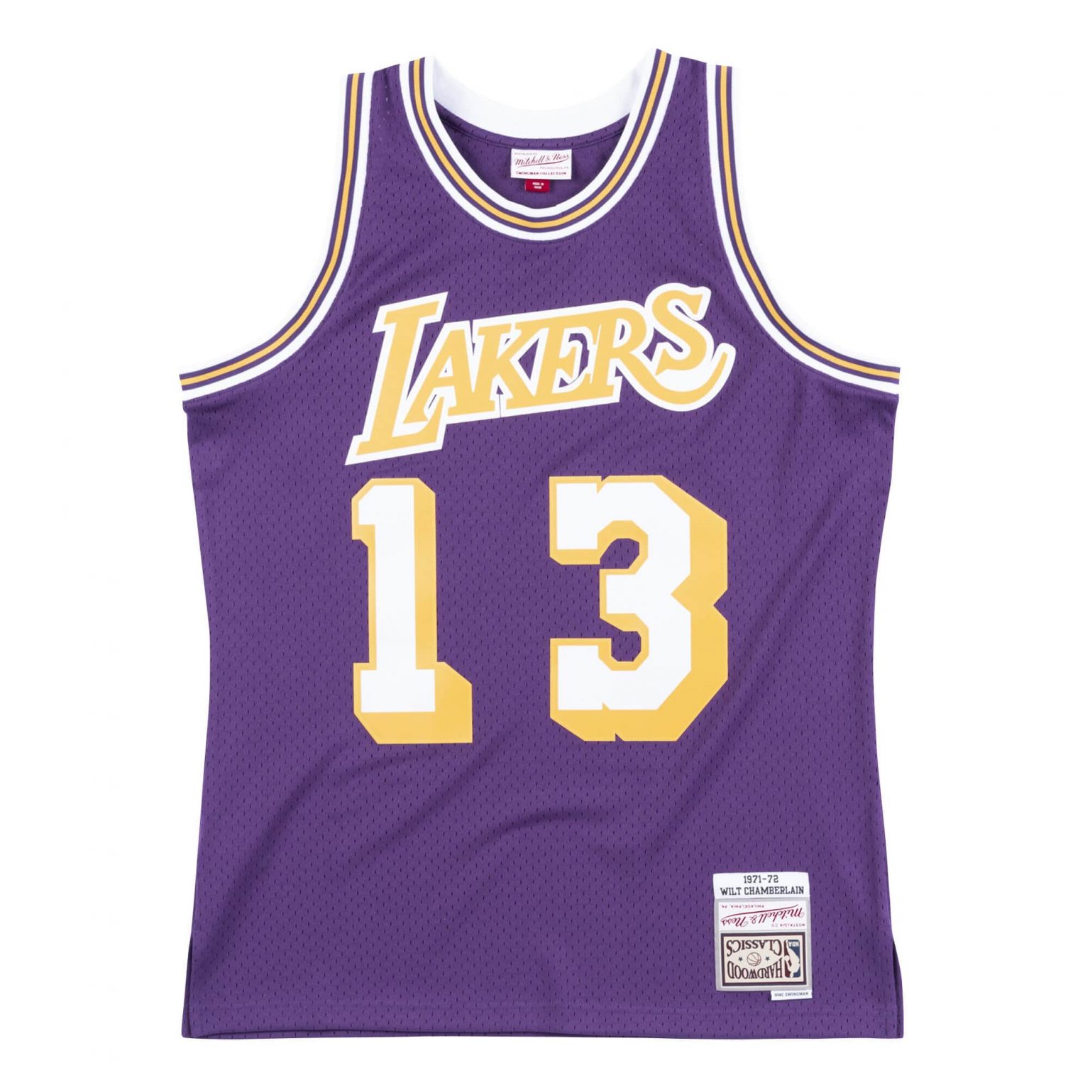 Mitchell & ness nba los angeles lakers 1971-72 wilt chamberlain hwc ...